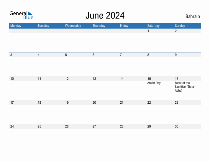 Fillable June 2024 Calendar