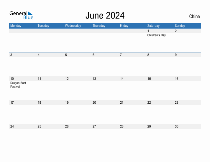 Fillable June 2024 Calendar