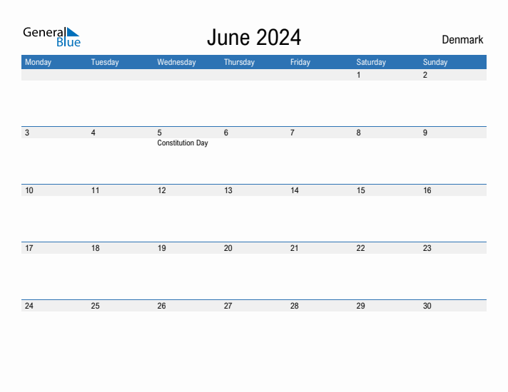 Fillable June 2024 Calendar