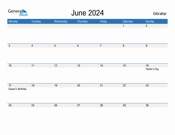 Fillable June 2024 Calendar