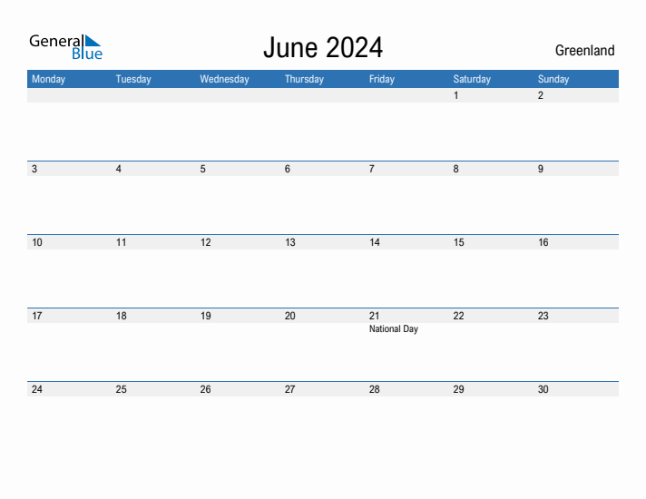 Fillable June 2024 Calendar