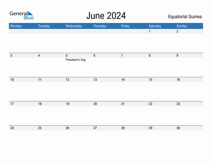 Fillable June 2024 Calendar