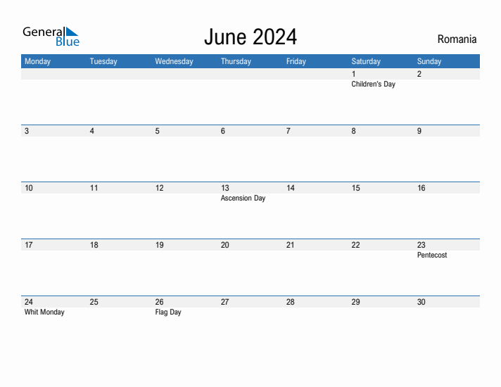 Fillable June 2024 Calendar