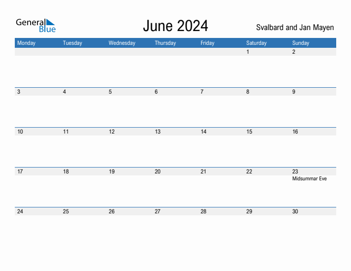 Fillable June 2024 Calendar