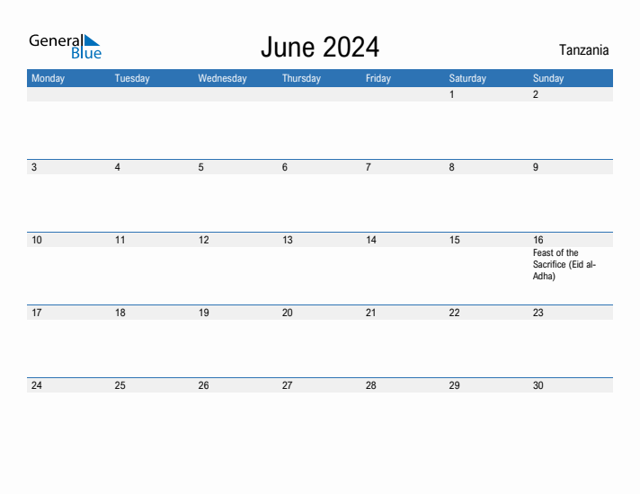 Fillable June 2024 Calendar