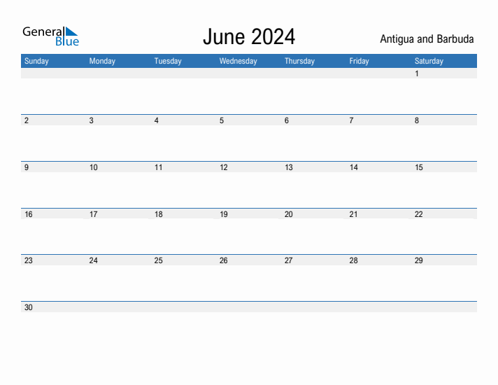 Fillable June 2024 Calendar