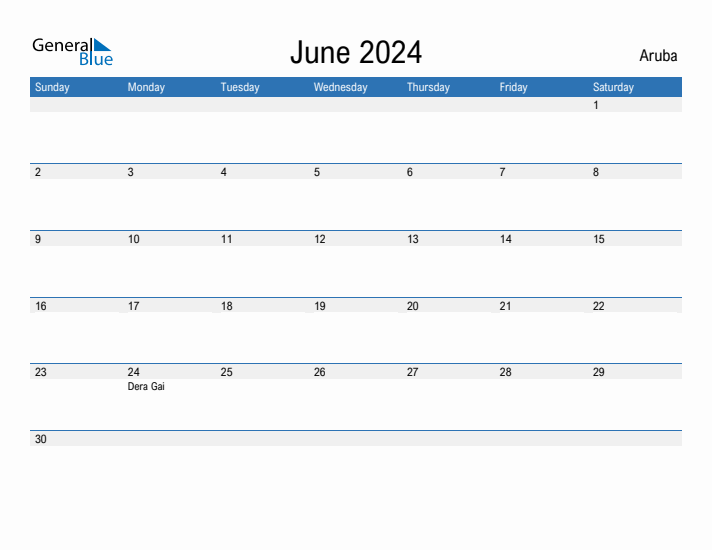 Fillable June 2024 Calendar