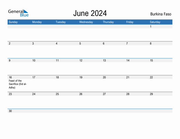 Fillable June 2024 Calendar