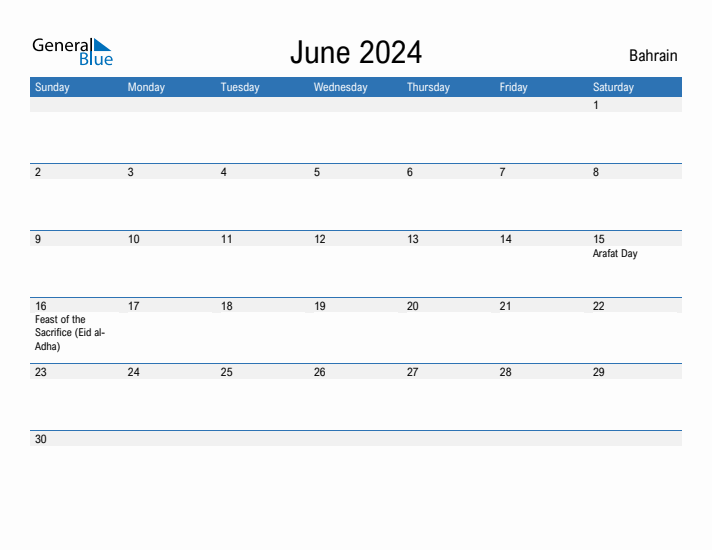 Fillable June 2024 Calendar