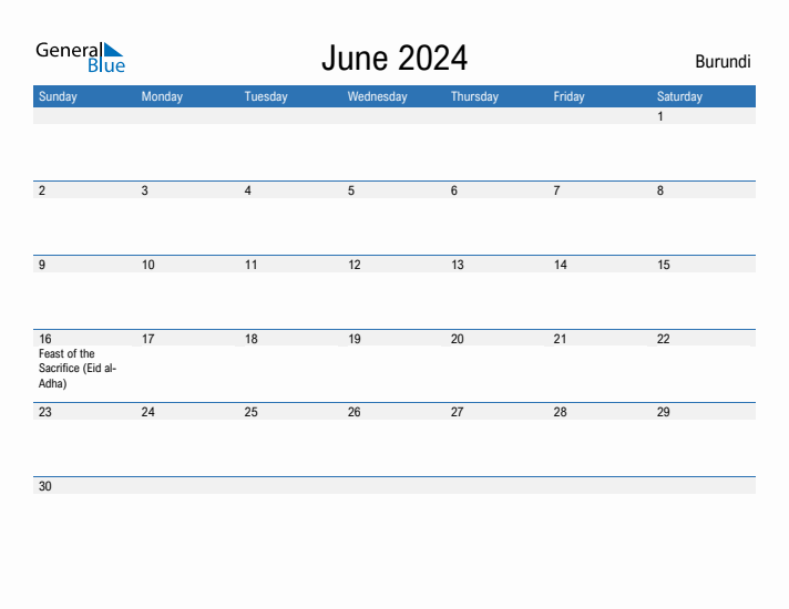 Fillable June 2024 Calendar