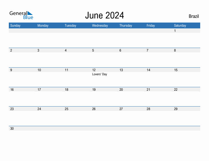 Fillable June 2024 Calendar