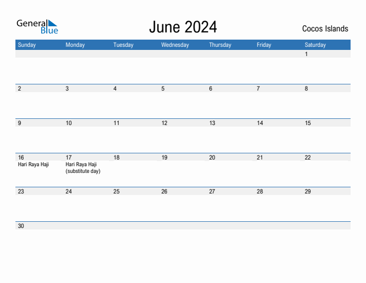 Fillable June 2024 Calendar