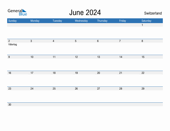 Fillable June 2024 Calendar