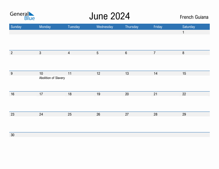 Fillable June 2024 Calendar