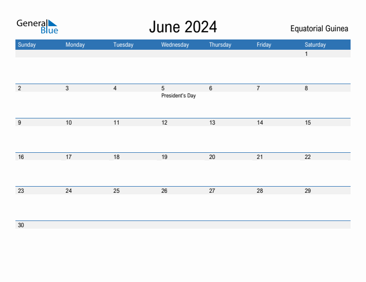 Fillable June 2024 Calendar