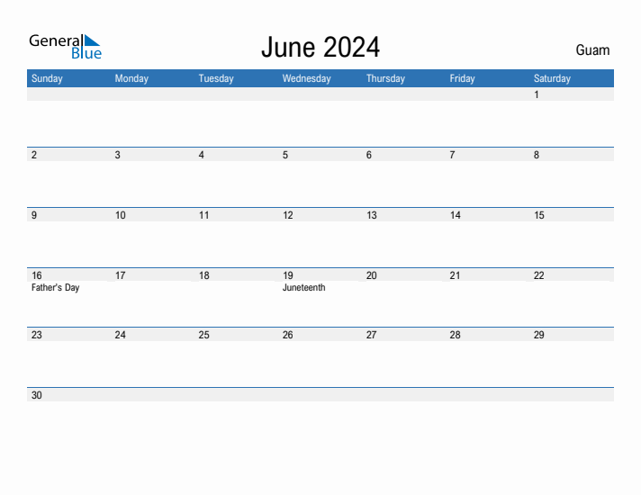 Fillable June 2024 Calendar