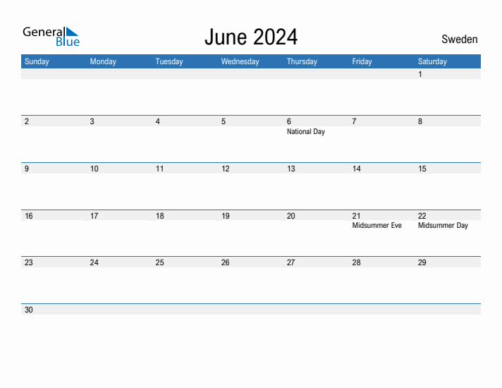 Fillable June 2024 Calendar