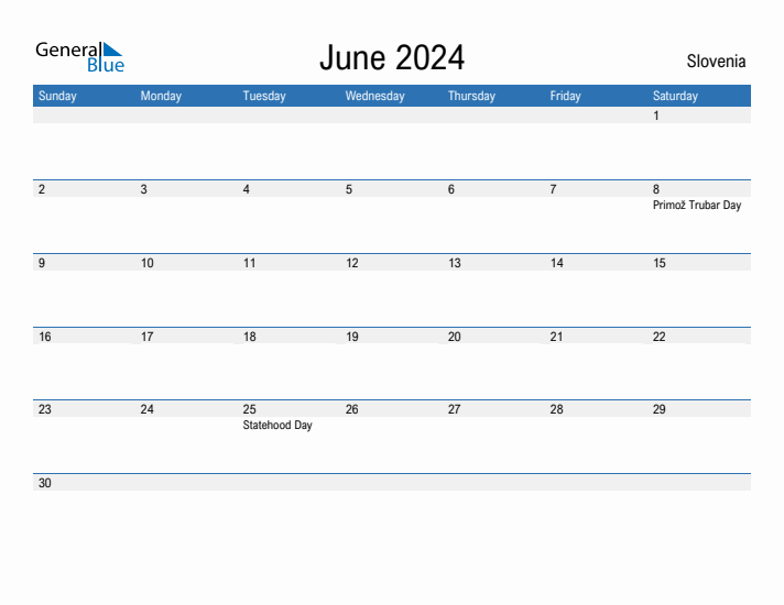 Fillable June 2024 Calendar