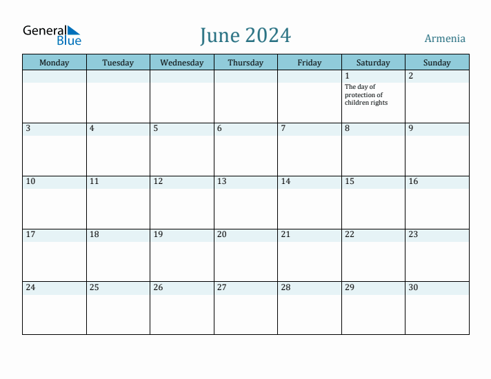 June 2024 Calendar with Holidays