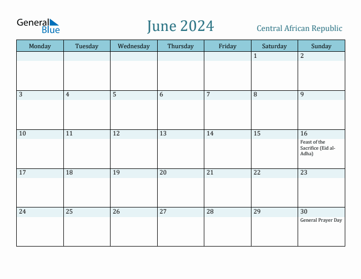 June 2024 Calendar with Holidays