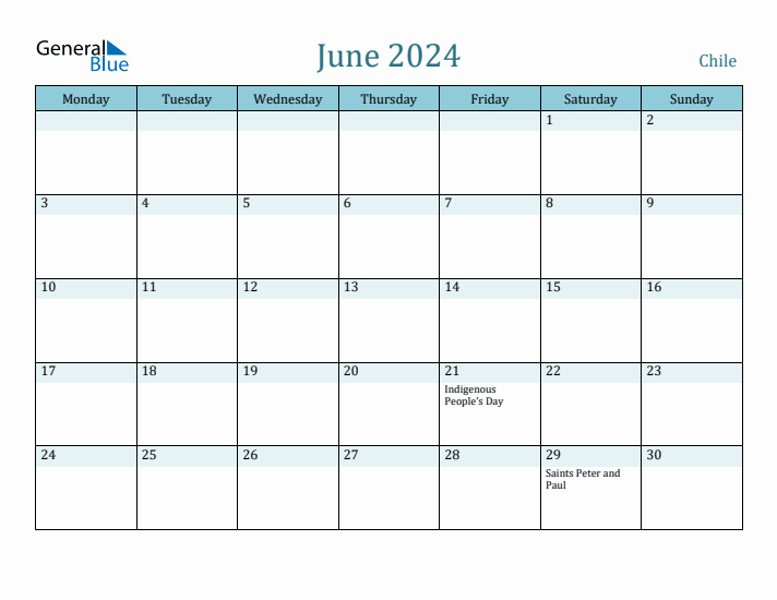 June 2024 Calendar with Holidays