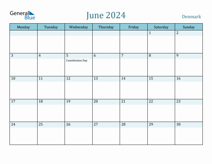 June 2024 Calendar with Holidays