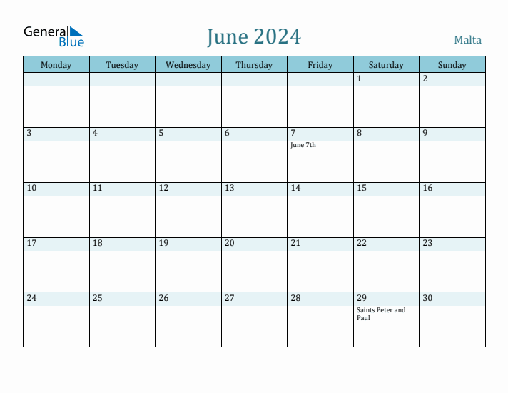 June 2024 Calendar with Holidays