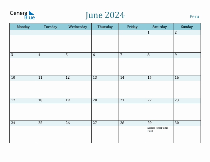 June 2024 Calendar with Holidays