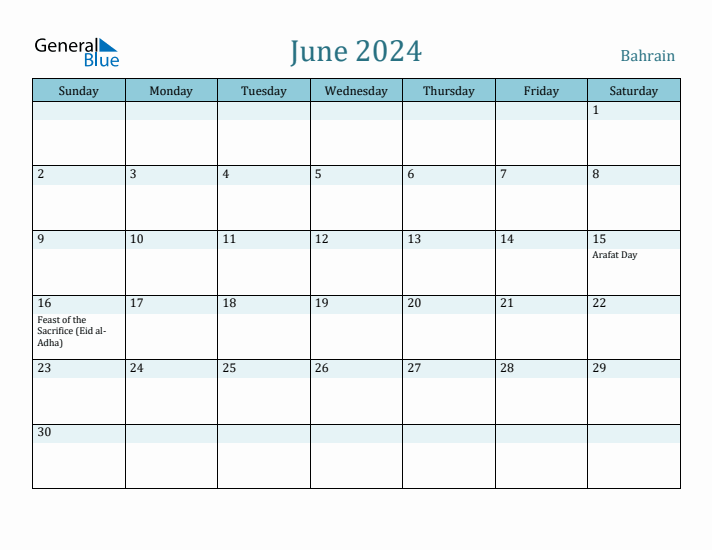 June 2024 Calendar with Holidays