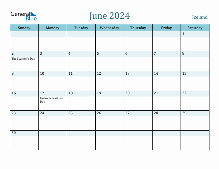 June 2024 Calendar with Holidays