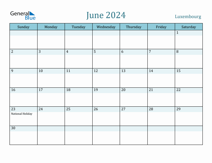 June 2024 Calendar with Holidays