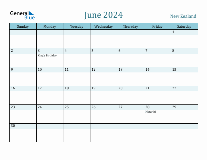 June 2024 Calendar with Holidays