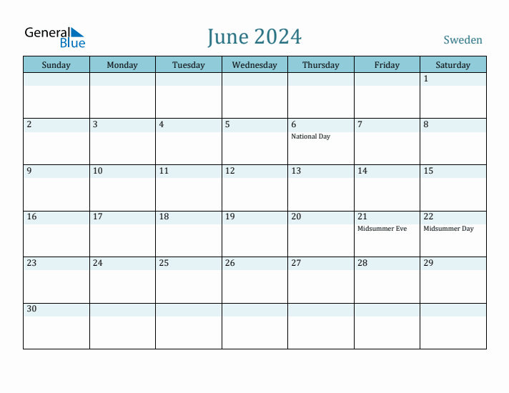 June 2024 Calendar with Holidays