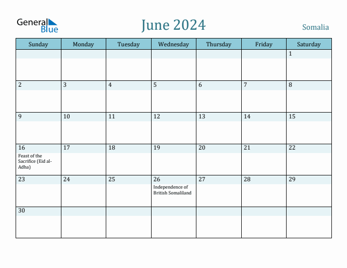 June 2024 Calendar with Holidays