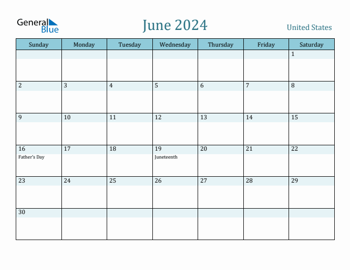 June 2024 Calendar with Holidays