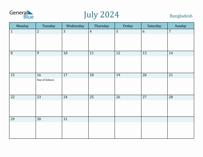 July 2024 Calendar with Holidays