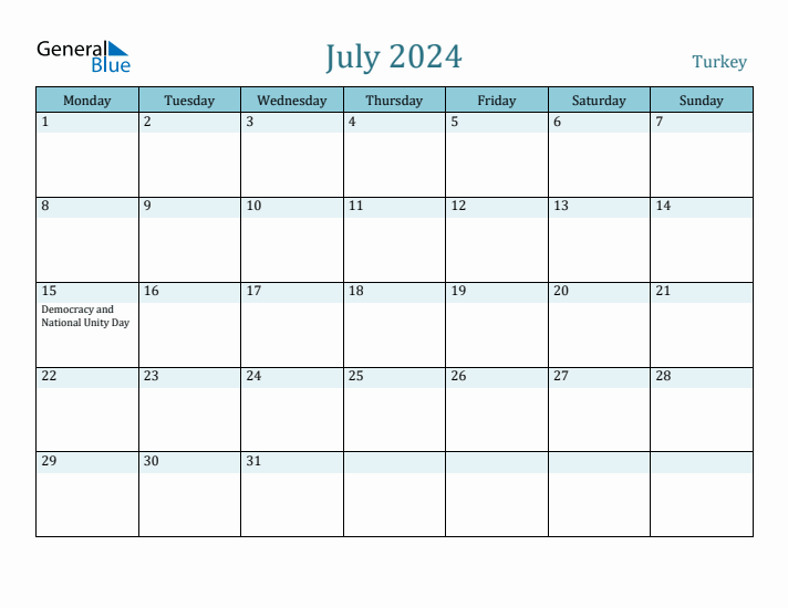 July 2024 Calendar with Holidays