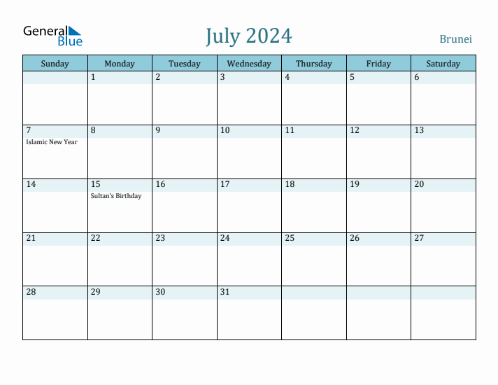 July 2024 Calendar with Holidays