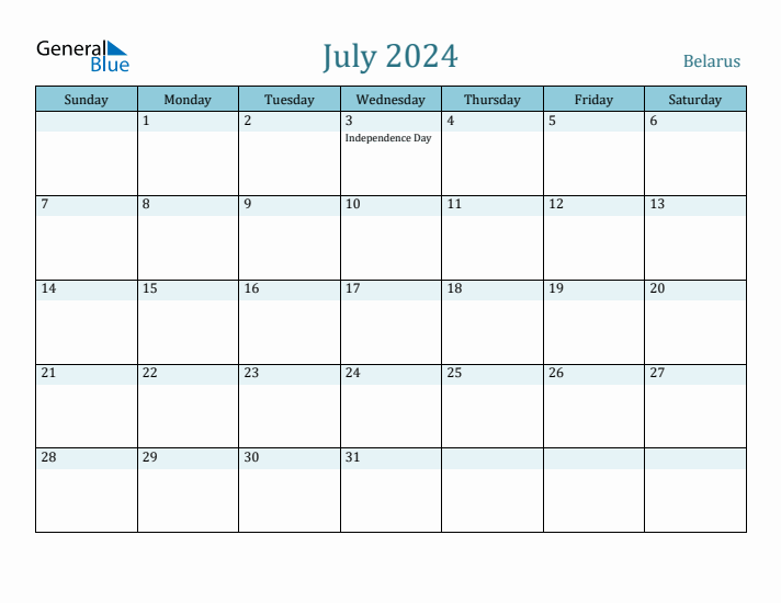 July 2024 Calendar with Holidays