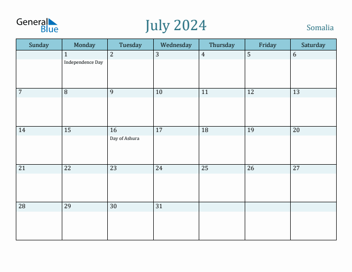 July 2024 Calendar with Holidays