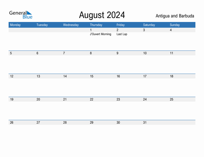 Fillable August 2024 Calendar