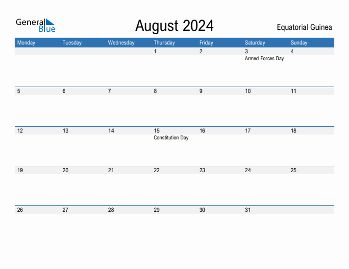 Fillable August 2024 Calendar