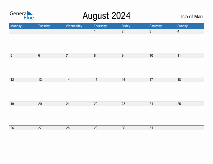 Fillable August 2024 Calendar