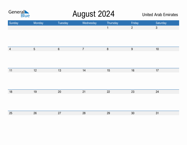 Fillable August 2024 Calendar