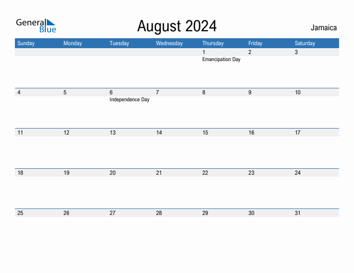 Fillable August 2024 Calendar