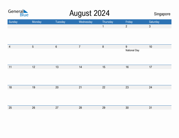 Fillable August 2024 Calendar