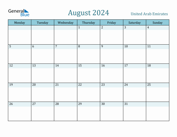 August 2024 Calendar with Holidays