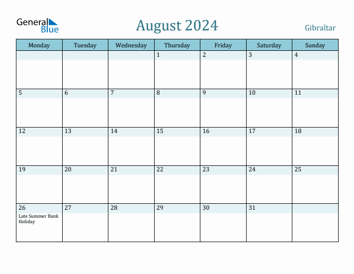 August 2024 Calendar with Holidays