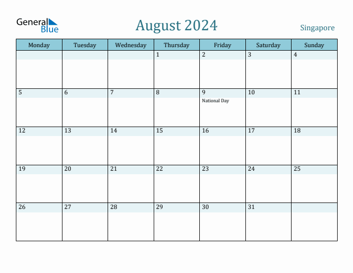 August 2024 Calendar with Holidays