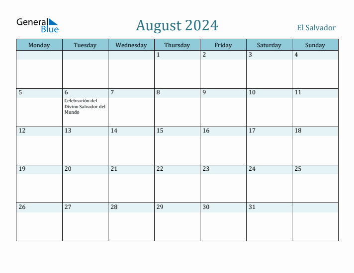 August 2024 Calendar with Holidays